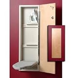 Ironing Center w/ Unfinished Birch Door-5 (Unfinished Birch/Gray) (47 7/8 H x 15 W x 7 3/8 D)