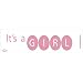 Its a Girl Baby Bumper Car Magnet