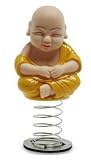 Car DASHBOARD MONK bobble NODDER BUDDHA novelty zen NEW