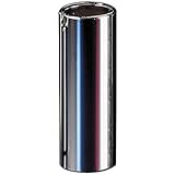 Dunlop 220 Chromed Steel Slide, Medium Wall Thickness, Medium