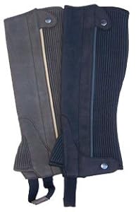 Clarino Washable Half Chaps in Black or Brown