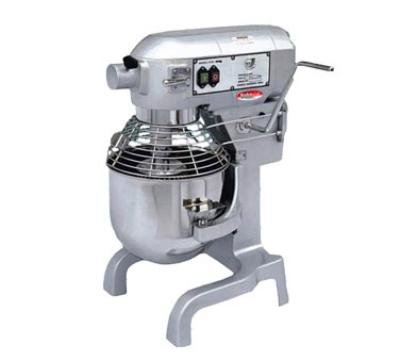 BakeMax BMPME20 20 Qt Planetary Mixer w/ SS Bowl, Dough Hook, Flat Beater, Whip, Safety Guard, Each