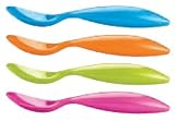 Zak Designs Assorted Brights 4-Piece Mini Spoon Set