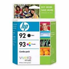 Original HP 92/93 Ink Cartridges Combo-Pack in Retail Packaging
