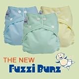 12 Pack FuzziBunz® Perfect Size MEDIUM Cloth Diapers GENDER NEUTRAL colors