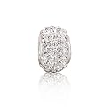 Bling Jewelry 925 Sterling Silver White Swarovski Crystal Bead Fits Pandora Pugster