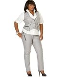 Rocawear - Rocawear Plus Size Vest, Short-Sleeve Shirt & Slim Twill Jeans