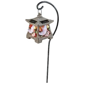 Moonrays 95601 Butterfly Pagoda Solar Powered Hanging Path Fixture