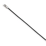24 2.5mm Black Leather Necklace with Stainless Steel