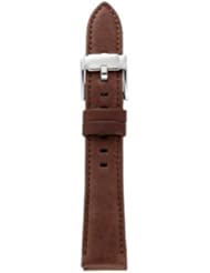 Fossil Heirloom Leather 18Mm Watch Strap Dark Brown S181051