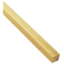 260 Brass Angle, Solid, Unpolished (Mill) Finish, H02 Temper, Precision Tolerance, Inch, Meets ASTM B16 Specifications, Equal Leg Length, Rounded Corners