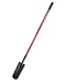Bully Tools 82530 Heavy Duty Commercial Grade F-Model Long Handle Drain Spade