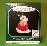 1998 Winter Fun with Snoopy #1 Miniature Collector's Series QXM4243