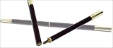 Magician's Wand - Black with Brass Tips