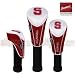 Stanford Cardinal GOLF CLUB HEAD/WOOD COVER SET OF 3