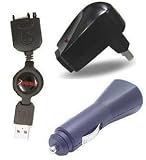 Electronics : INSTEN Palm Retractable USB 2.0 Data/Sync/Charging Kit (hotsync cable + travel adapter + car adapter) for Treo 650 / 700w / 700wx / 700p / 750v / 680 / LifeDrive / Tungsten T5 / E2 / TX PalmOne PDA