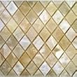 4x4 Sample of Rhomboid White Onyx Polished Mosaic Tile