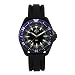H3 GS1, Black w/Date, Green, Blue Bezel, Black Silicone St.
