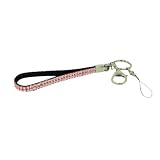 Sparkling Beads Wristlet Wrist Strap for Key / Cell Phone / Camera - Pink