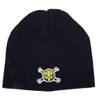 Finis Water Polo Black Skull & Bones Knit Beanie Cap Hat