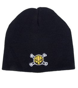 Childrens Toyshop  Sporting Goods : Finis Water Polo Black Skull & Bones Knit Beanie Cap Hat