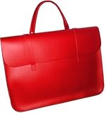 Traditional Leather Music Case in Red