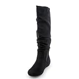 Soda Womens Zulu-S Boot - Black Suede Size 8.5