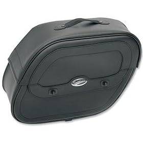 Saddlemen Cruis'n Saddlebags with Shock Cutaway - --/Black