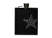 BBI Black Leather Rhinestone Star Flask