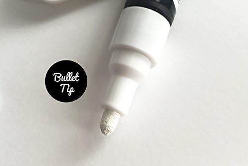 Chalk Markers - Chalksters Classic White 4-pack, Liquid Chalk, 5mm Regular Bullet Tip, Wet Wipe Chalkboard Markers, Plus Bonus "14 Incredibly Simple Tips" eBook