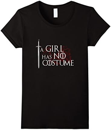 Women's Halloween Shirt - A Girl Has No Costume XL Black