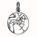 Sterling Silver Solid Charm Zodiac Sagittarius