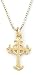 14k Yellow Gold Small Celtic Cross Pendant by Bob Siemon, 18