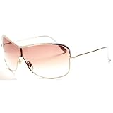 Nine West Metal Shield Enamel Sunglasses GOLD