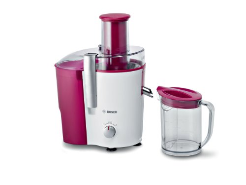 Bosch MES20C0 Entsafter / 700 Watt / weiss/Cherry Cassis / zwei Schaltstufen für hartes und weiches Entsaftungsgut Bosch MES20C0 Entsafter / 700 Watt / weiss/Cherry Cassis / zwei Schaltstufen für hartes und weiches Entsaftungsgut