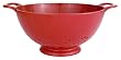 Zak Designs Colorways  3-Quart Large Colander, Red