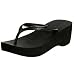 HAVAIANAS WOMEN'S HIGH LOOK FLIP FLOPS BLACK SIZE 4