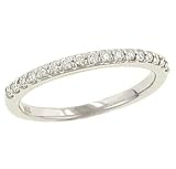 Round Pave Set Diamond Wedding Band Diamond .24cttw