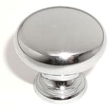 1 1/4 Dia Polished Chrome Round Knob