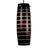 Checkolite 25331-71 Home Design Art Glass, 1-Light Pendant Brushed Nickel ~ Checkolite