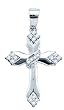 0.19CTW DIAMOND CROSS PENDANT