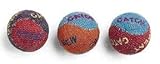 Favor Ethical Burlap Balls Cat Toys Assorted Colors, 3-Pack