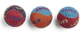 Image of Ethical Burlap Balls Cat Toys Assorted Colors, 3-Pack