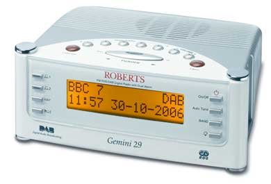 Childrens Toyshop  Electronics : Roberts Radio Gemini CRD-29 DAB / FM RDS Digital Clock Radio