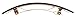 France Luxe Large Rectangle Barrette - Nacro Black