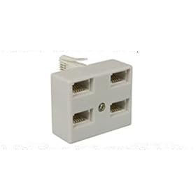 BT Telephone 4 Way Quad Adaptor Splitter FAX / Modem