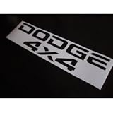 DODGE TAILGATE 4X4 Decals RAM DAKOTA Truck Stickers GLOSS BLACK