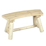 Cedar Looks カナディアンログファニチャー カーブベンチ ノーザンホワイトシダー ナチュラル #20