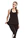Centurions TeeDoc Women Loose Activewear Gym Sport Flowy Open Back Yoga Tank Top Shirt