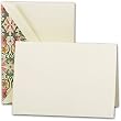 Ecruwhite Notes with Red Florentine Liner